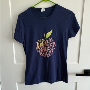 Navy Graphic T-Shirt - Power of Yet/Growth Mindset